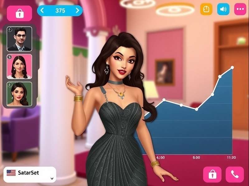 Indian Dating Diva gameplay screenshot showing character interactions